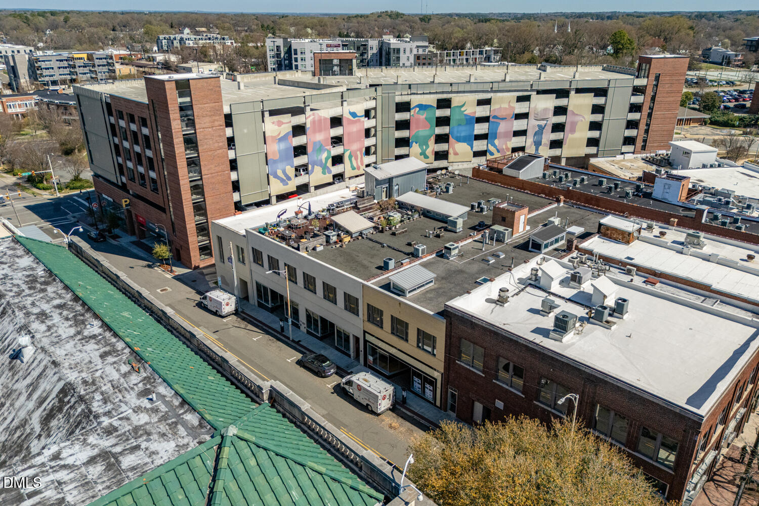 208 Rigsbee Avenue, Unit 207 Durham, NC 27701 - Photo 4 of 36 a view of a city with tall buildings