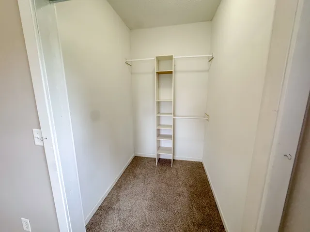 a view of closet area