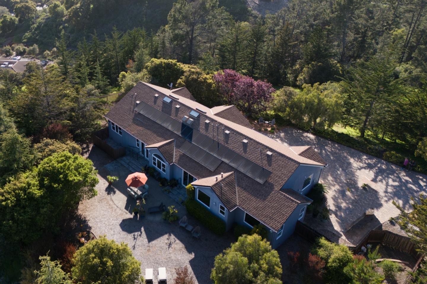 23715 Determine Lane Monterey, CA 93940 - Photo 40 of 43 an aerial view of a house with a garden