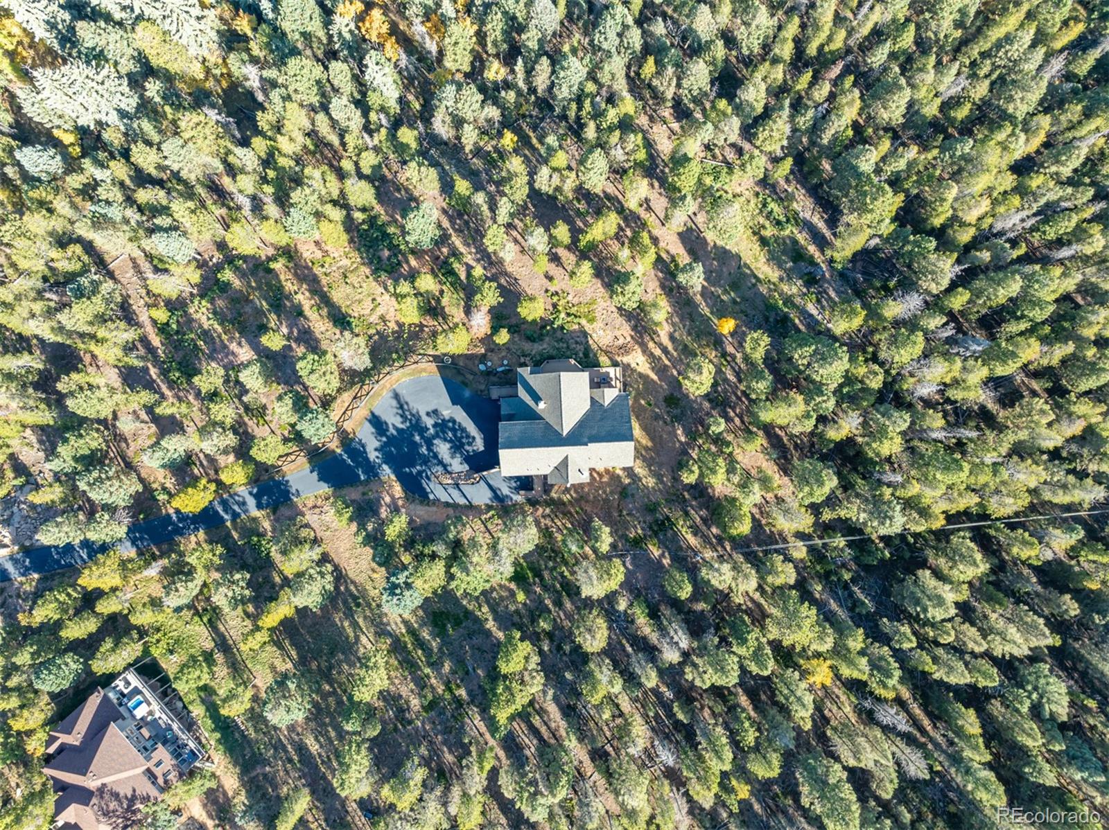 11272 Belle Meade Drive Conifer, CO 80433 - Photo 43 of 45 a backyard of a house with lots of green space