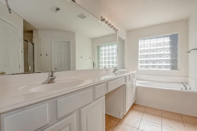 a backyard of a house