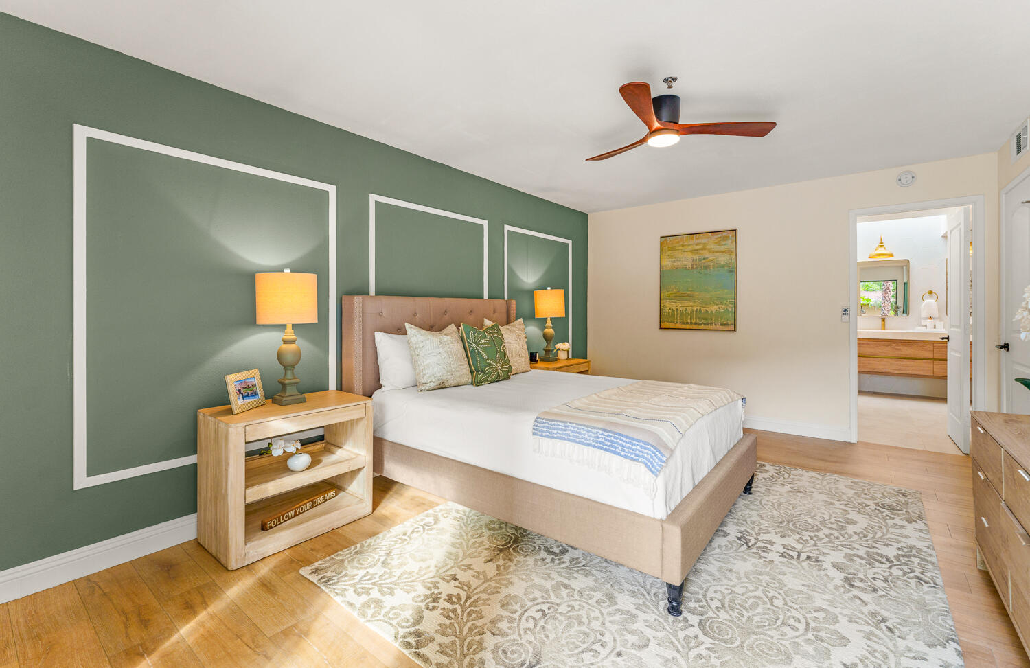 200 East Racquet Club Road, Unit 60 Palm Springs, CA 92262 - Photo 27 of 48 a bedroom with a bed and a dresser