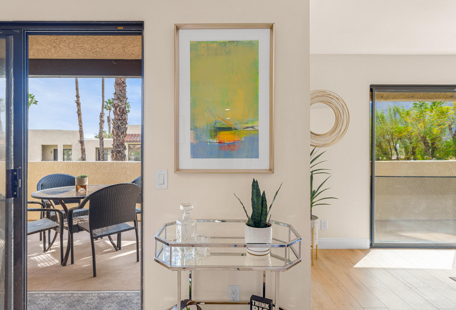 200 East Racquet Club Road, Unit 60 Palm Springs, CA 92262 - Photo 5 of 48 a dining room with furniture and window