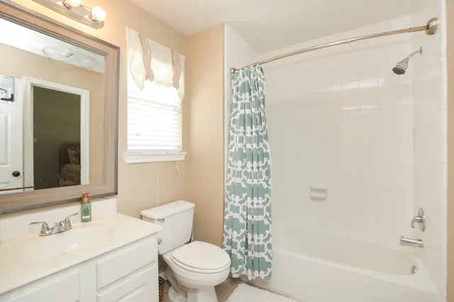 a view of yard with seating and green space