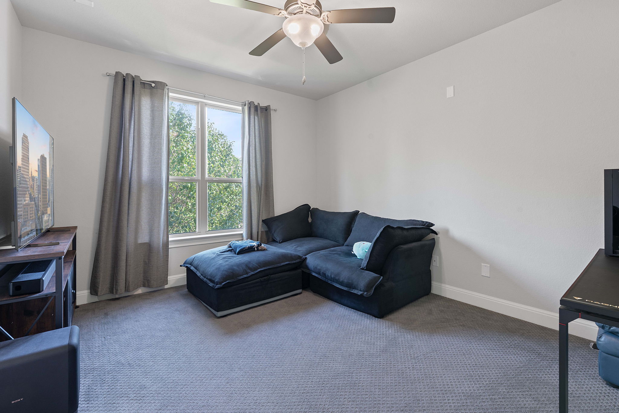 4212 Borho Ranch Street Leander, TX 78641 - Photo 13 of 29 a living room with furniture and a flat screen tv