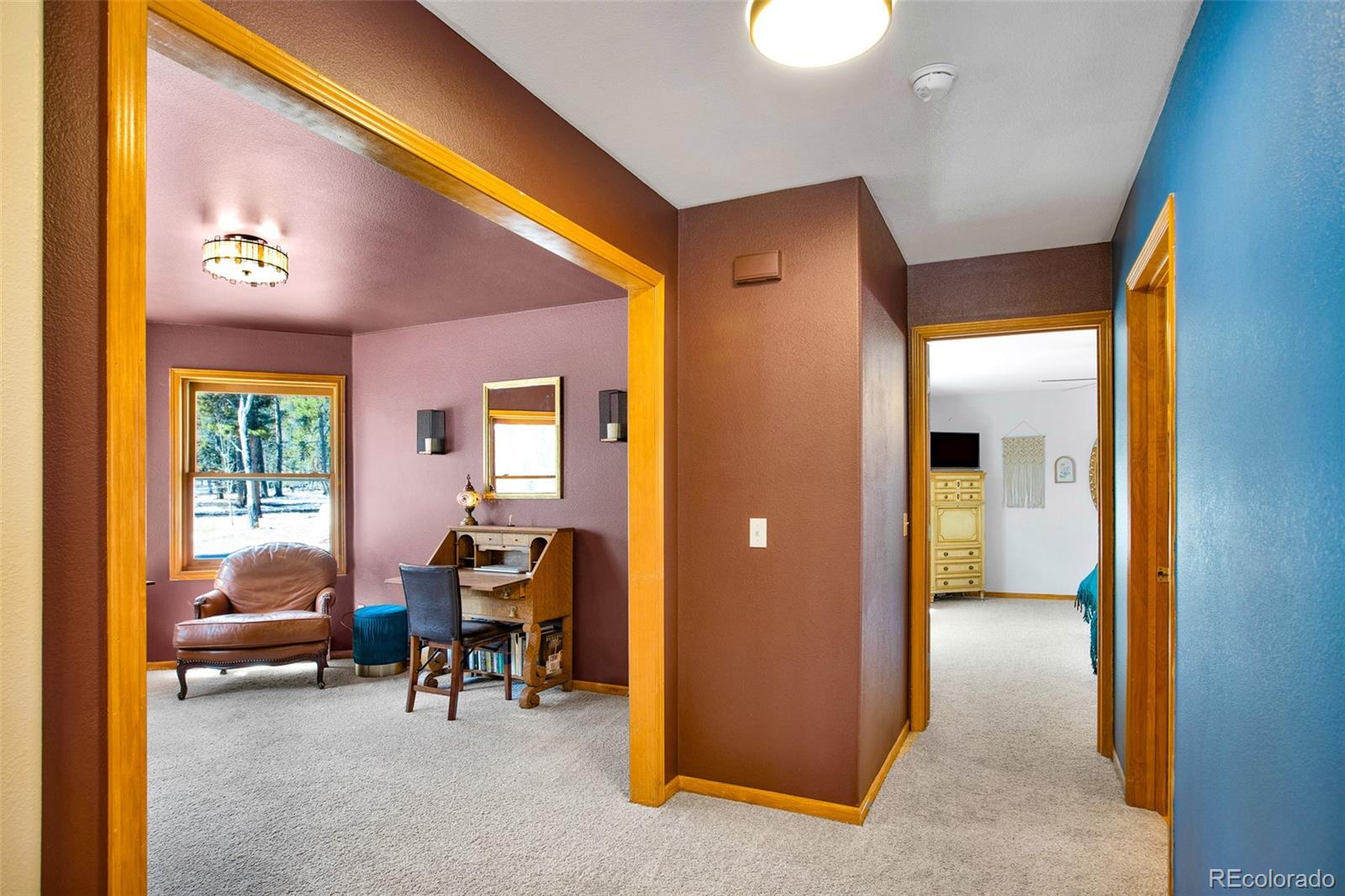 757 Thompson Park Road Fairplay, CO 80440 - Photo 18 of 49 a bedroom with furniture and a window