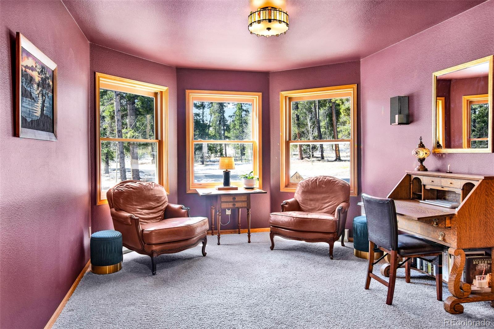 757 Thompson Park Road Fairplay, CO 80440 - Photo 19 of 49 a living room with furniture and a large window