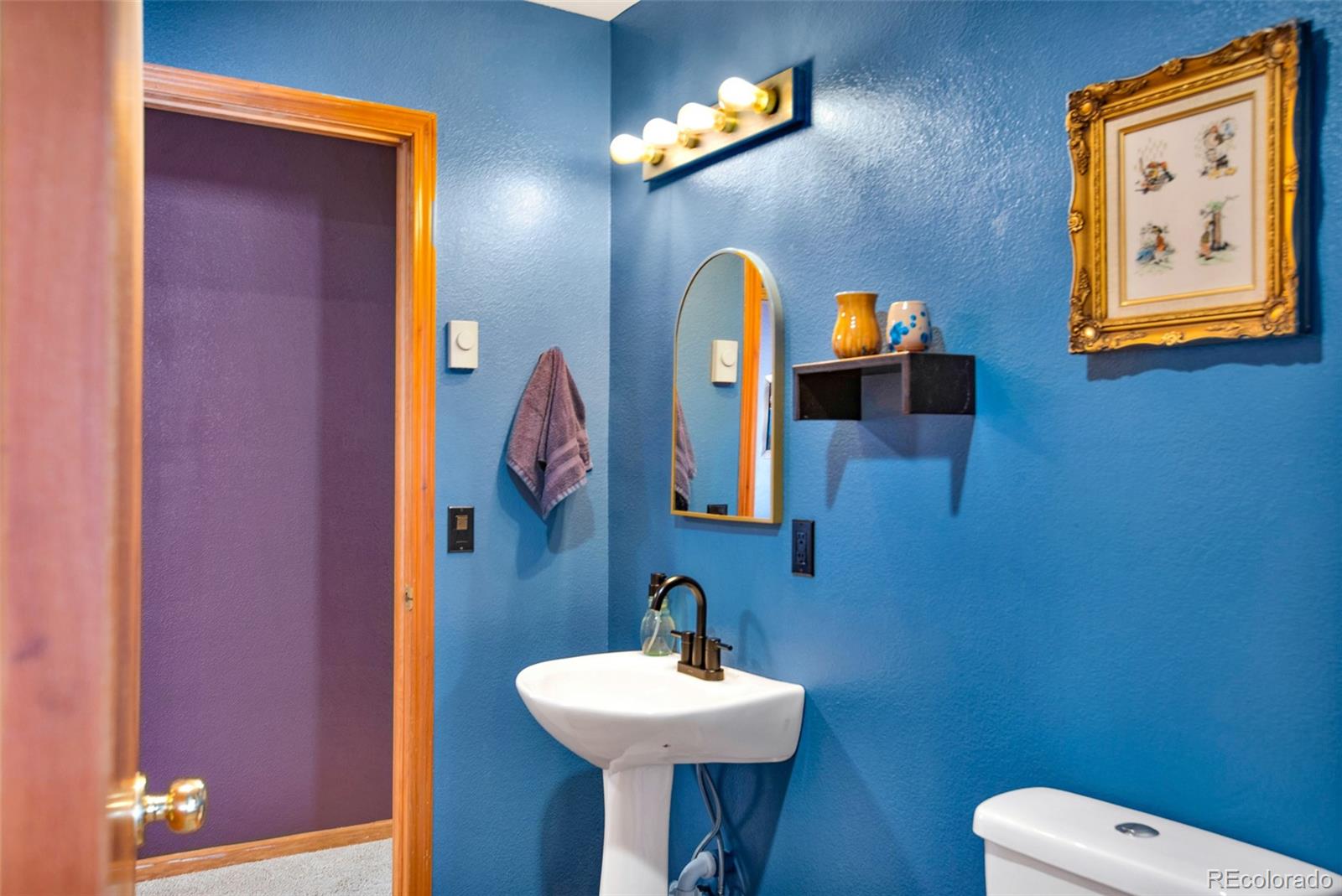 757 Thompson Park Road Fairplay, CO 80440 - Photo 24 of 49 a bathroom with a toilet sink and mirror