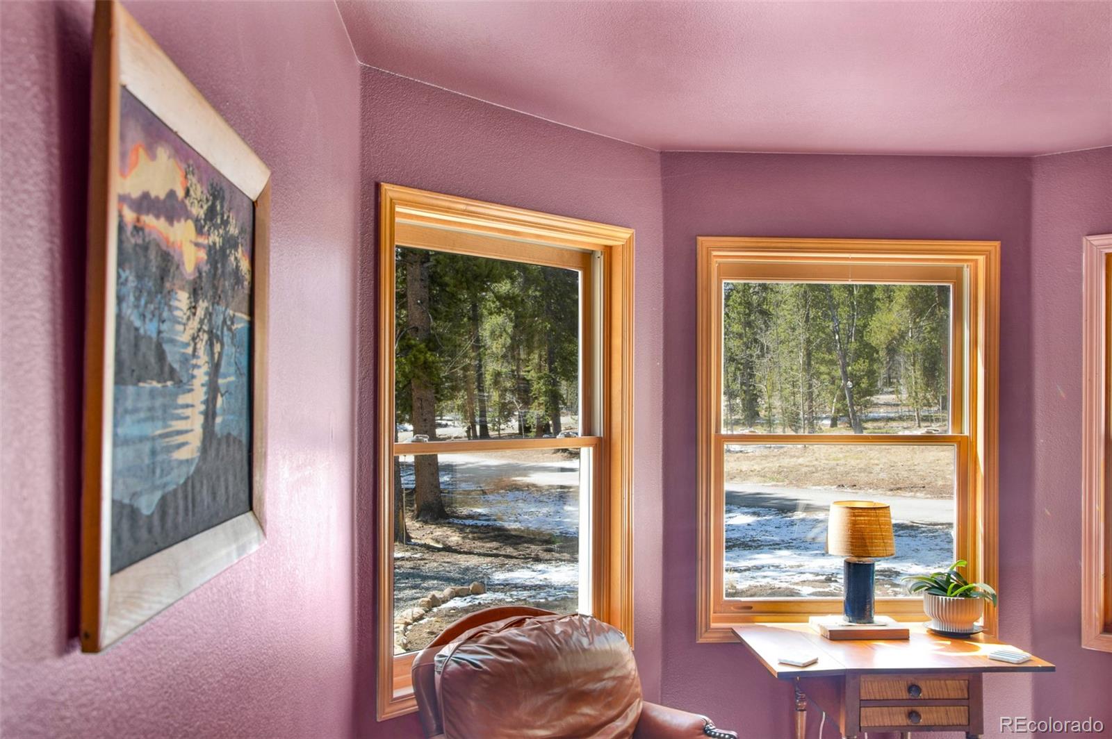 757 Thompson Park Road Fairplay, CO 80440 - Photo 33 of 49 a view of a room with a bed and glass windows