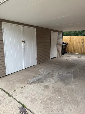 a view of an empty room