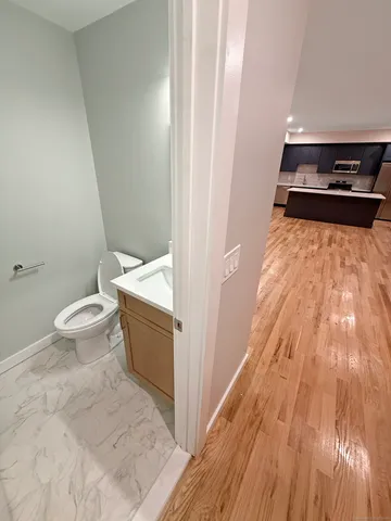 a bathroom with a sink and a toilet