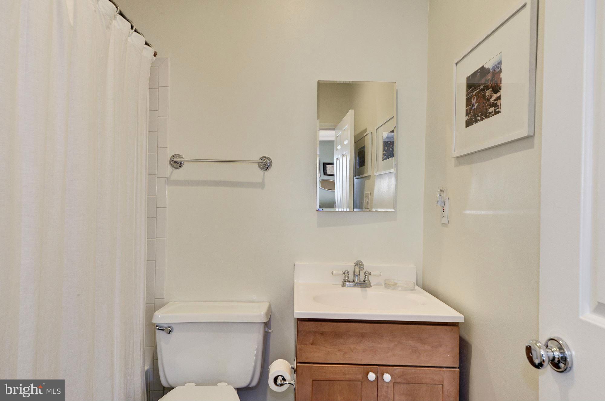17 15th Street Southeast Washington, DC 20003 - Photo 16 of 28 a bathroom with a sink a toilet and mirror