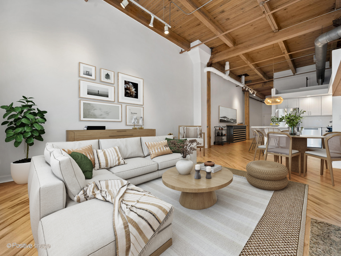 616 West Fulton Street, Unit 614 Chicago, IL 60661 - Photo 5 of 27 a living room with furniture and a table