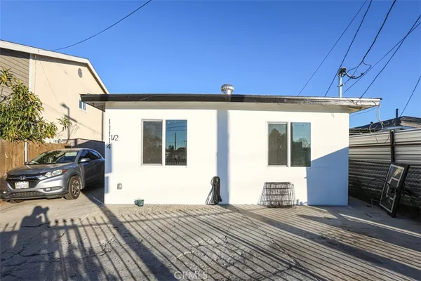 a view of a house with a patio
