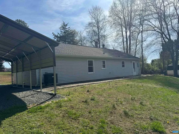 a backyard of a house