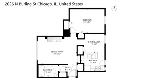 $379,000 | 2026 North Burling Street, Unit 107, Chicago, IL 60614