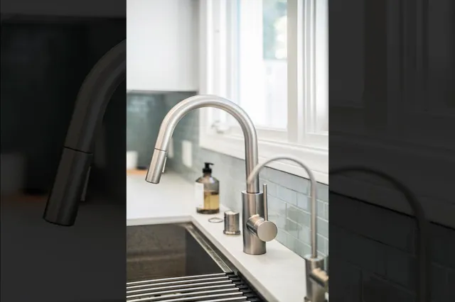 a close view of shoes and tap