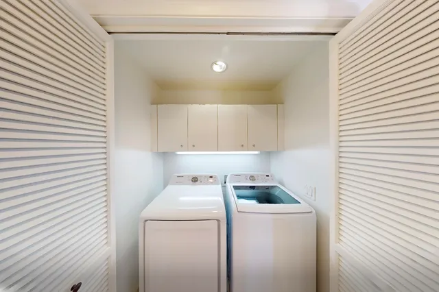 a room with storage and utility