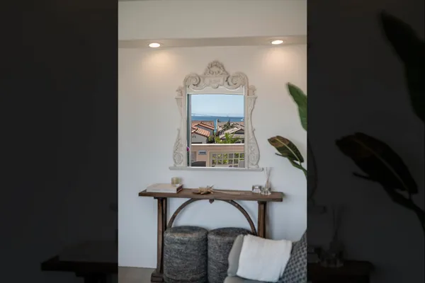 a room with furniture and a window