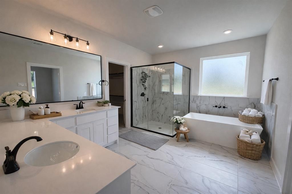 317 Skeen Peak Springtown, TX 76082 - Photo 21 of 31 AI Enhanced Staging of Primary Bathroom