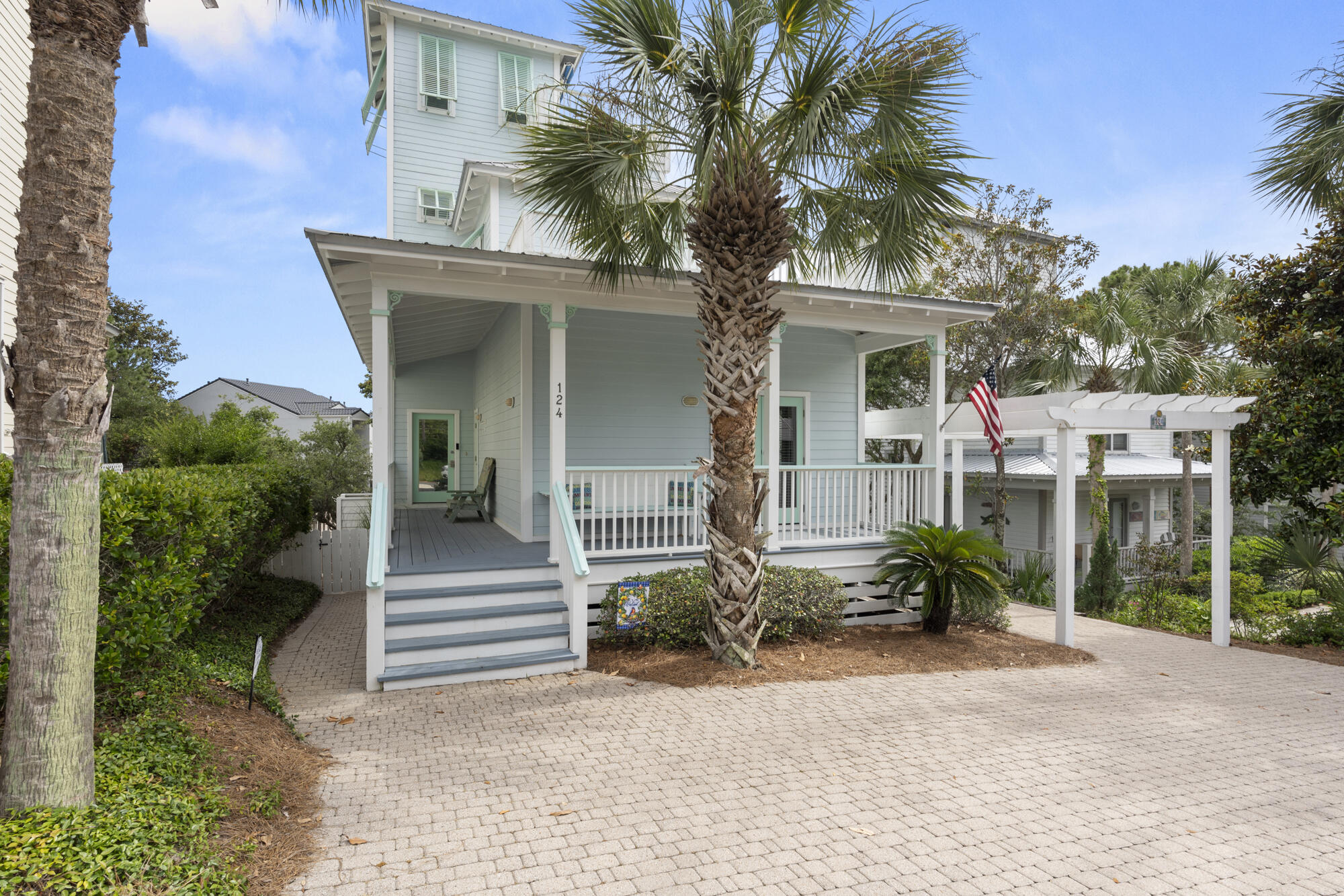 124 Pointe Circle Santa Rosa Beach, FL 32459 - Photo 3 of 60 Front Elevation w/Porch