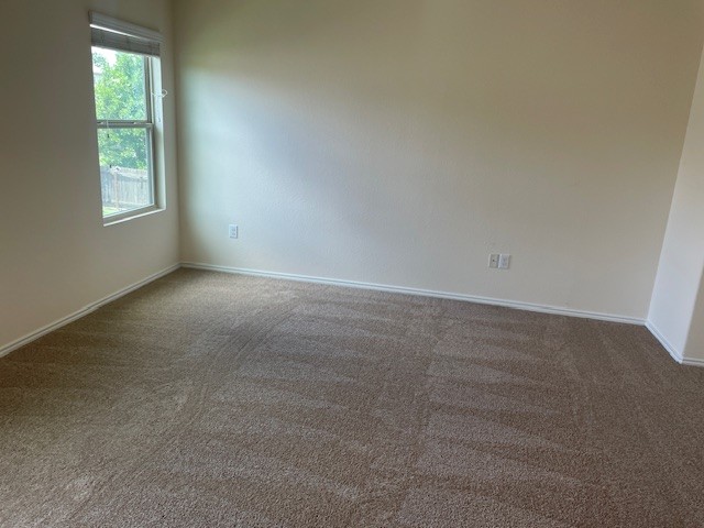 10201 Gertrudis Loop Austin, TX 78747 - Photo 14 of 24 A well-lit bedroom offering plush carpet and a window for natural illumination.