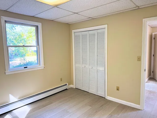 an empty room with window