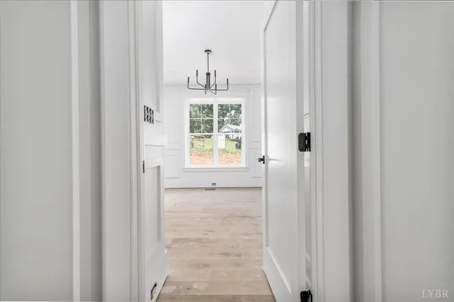 a view of an empty room