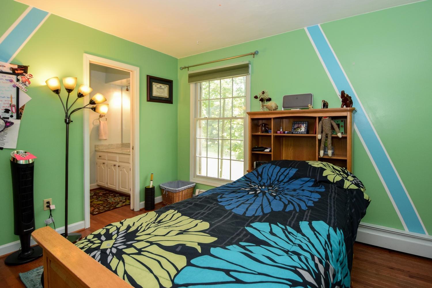 4848 Deerfield Road Southwest Roanoke, VA 24018 - Photo 29 of 59 a bed sitting in a bedroom next to a window