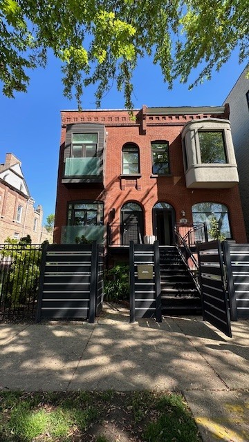 front view of a house with a street