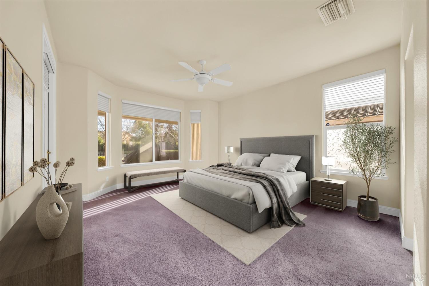 110 Foxwood Lane Rio Vista, CA 94571 - Photo 21 of 79 a spacious bedroom with a bed and large window