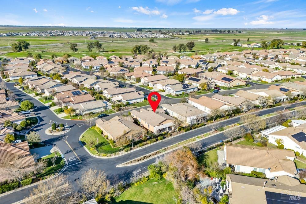 110 Foxwood Lane Rio Vista, CA 94571 - Photo 46 of 79 an aerial view of residential building and lake