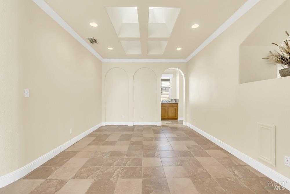 110 Foxwood Lane Rio Vista, CA 94571 - Photo 6 of 79 Dining room with skylights. Butler's pantry is seen in the back of photo.