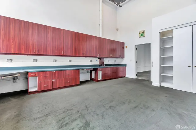 a view of a bedroom with closet area