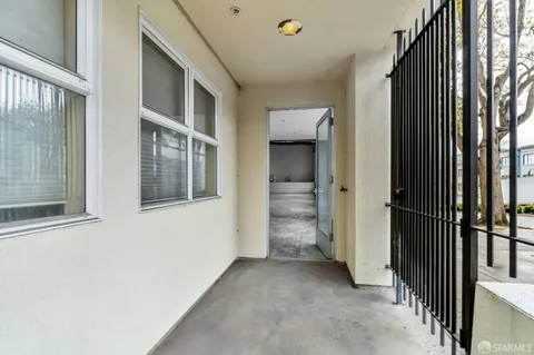 a view of an entryway door