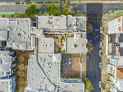 an aerial view of multiple house