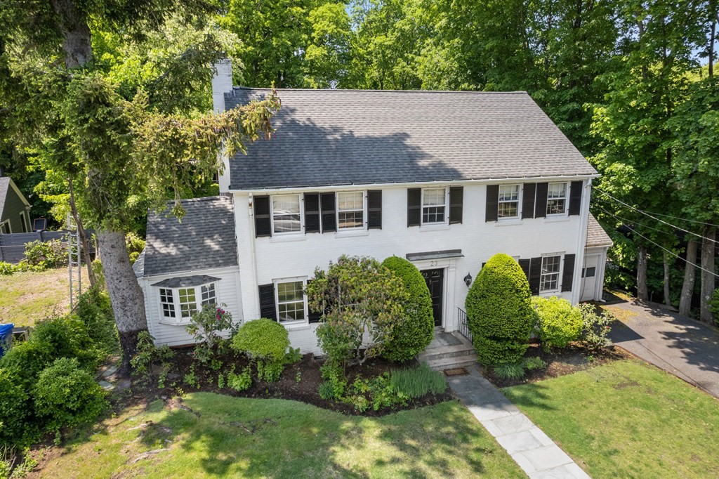 23 Ashford Road Newton, MA 02459 - Photo 35 of 35 front view of a house with a yard