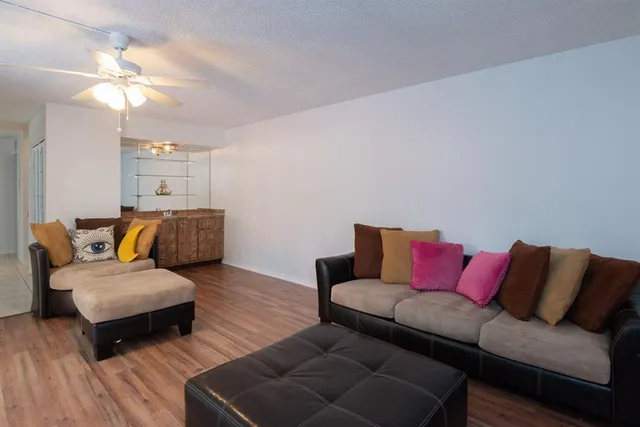 a living room with furniture and a couch