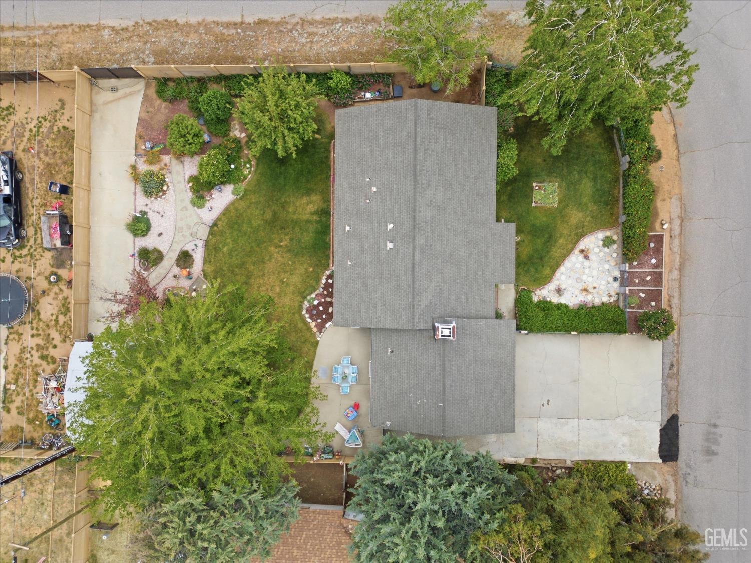 Undisclosed Address Tehachapi, CA 93561 - Photo 8 of 48 an aerial view of a house with a yard