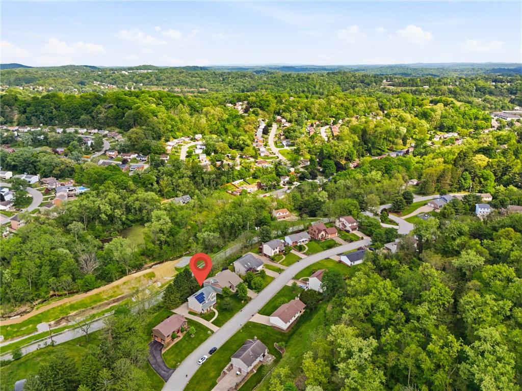 114 Sika Drive Pittsburgh, PA 15239 - Photo 43 of 45 an aerial view of residential houses with outdoor space and trees