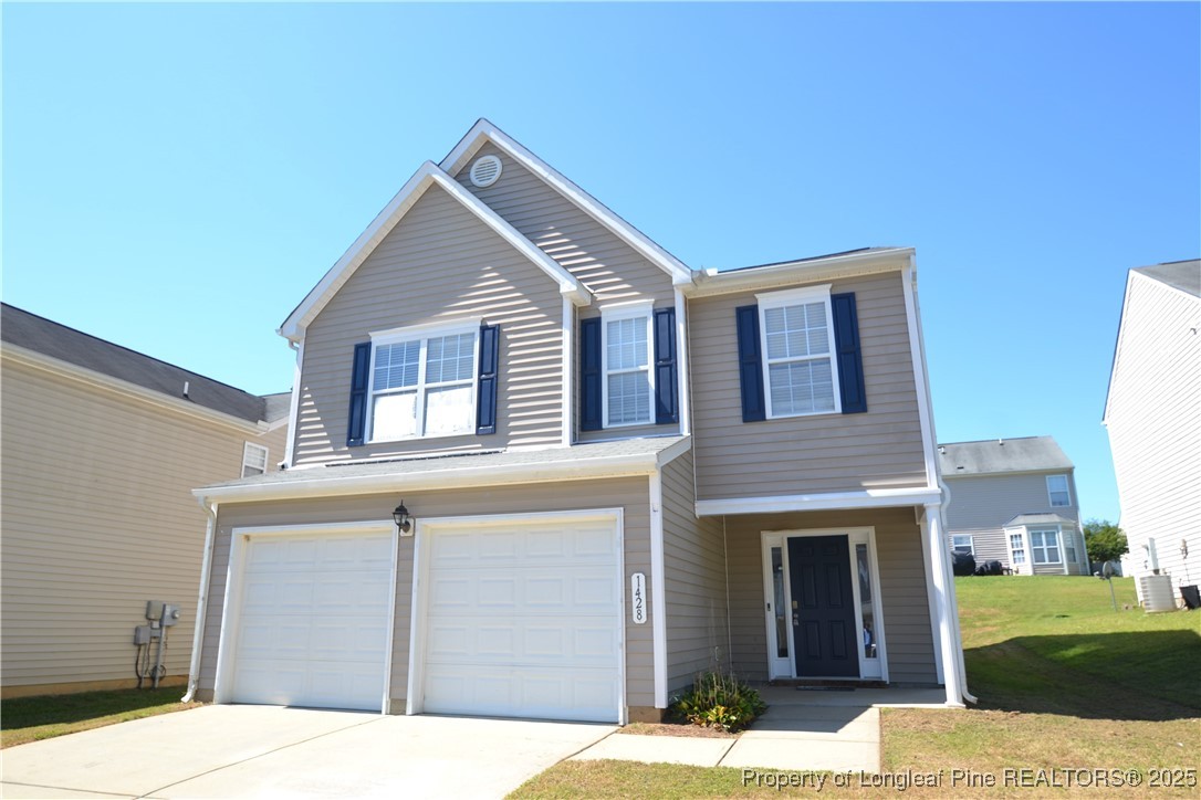 a house view with a outdoor space