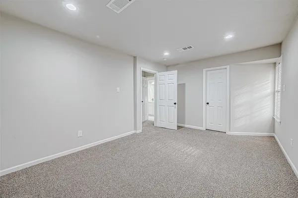 a view of an empty room