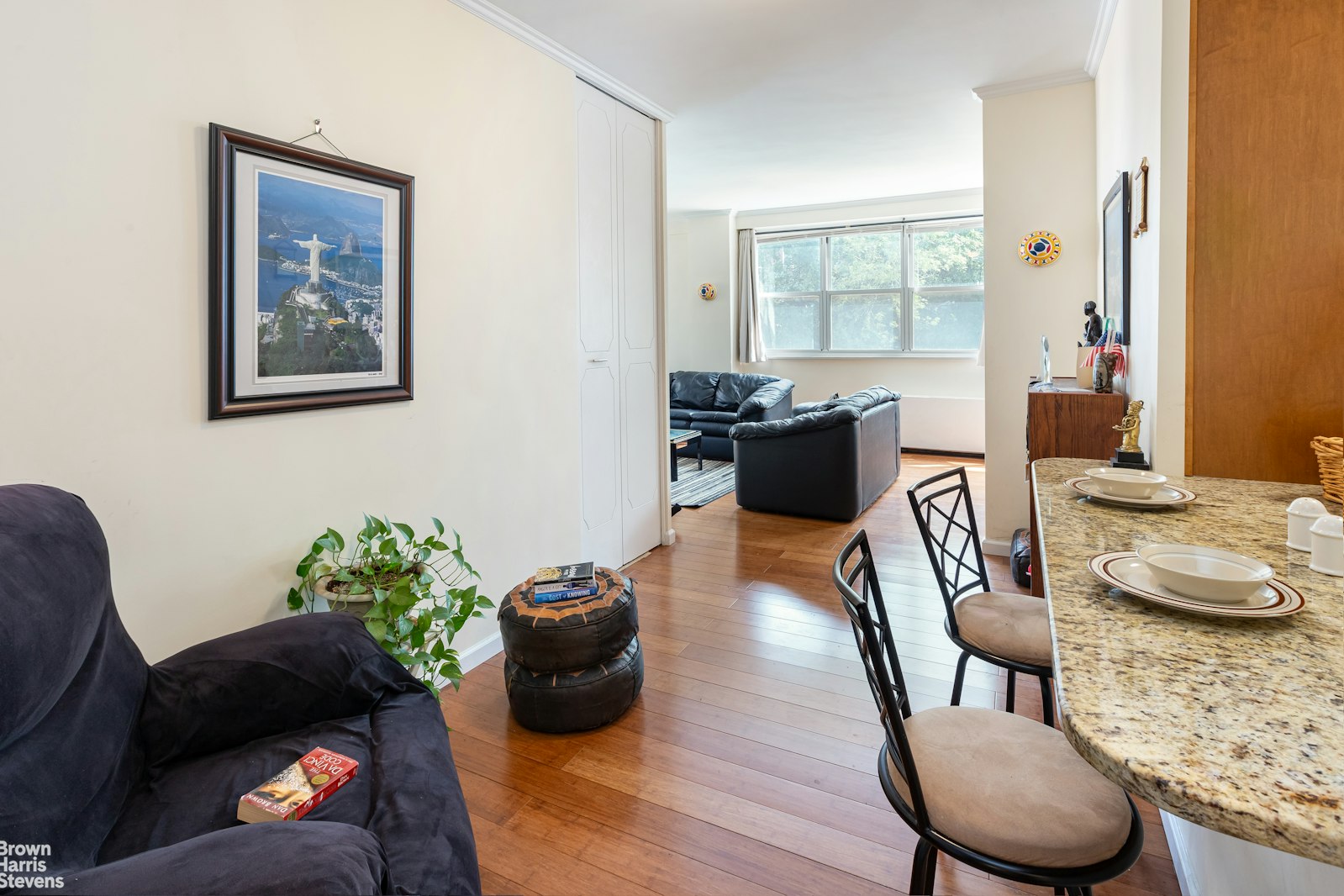 555 Kappock Street, Unit 2E Bronx, NY 10463 - Photo 21 of 39 a living room with furniture and wooden floor