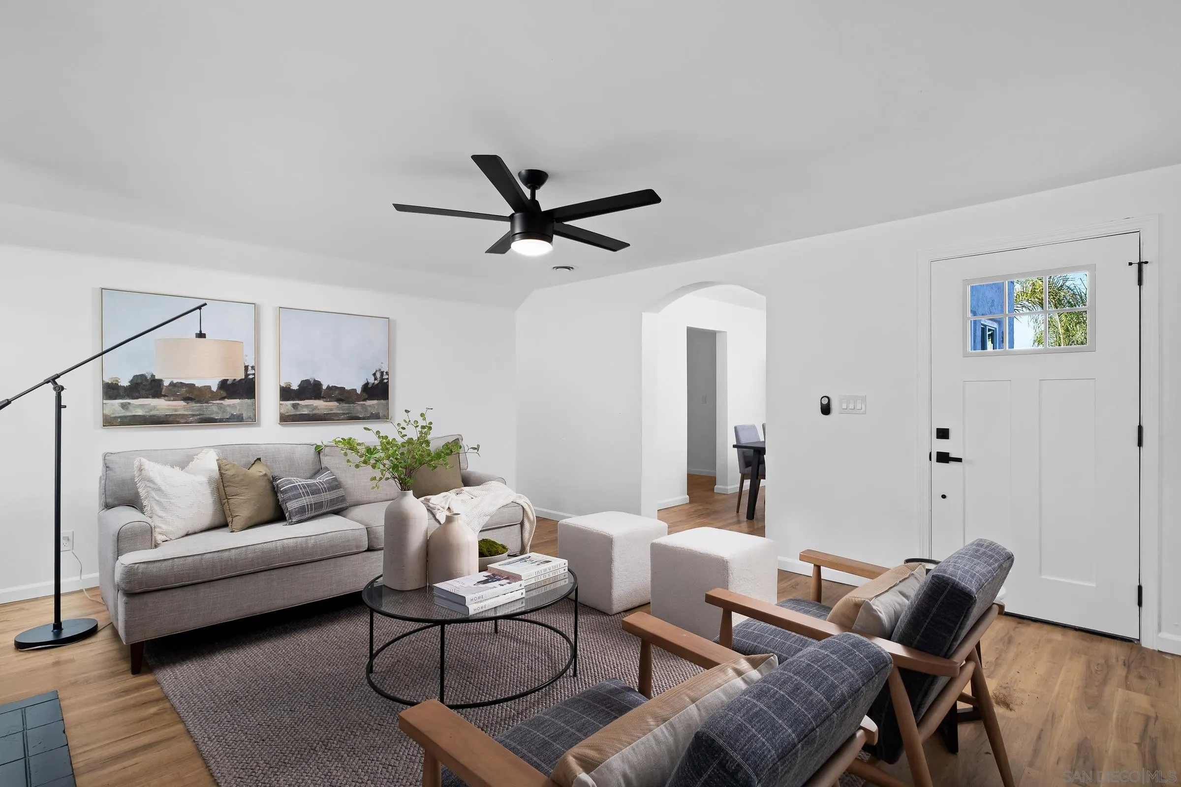 8726 Almond Road Lakeside, CA 92040 - Photo 6 of 31 a living room with furniture and a wooden floor