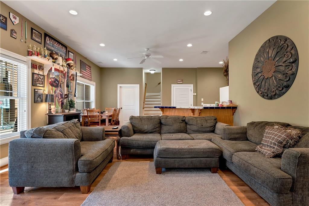 321 Chumbley Road Dawsonville, GA 30534 - Photo 39 of 65 a living room with furniture and a large window
