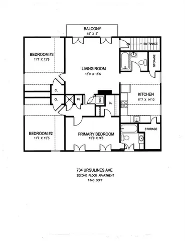 $2,400 | 734 Ursulines Avenue, New Orleans, LA 70116