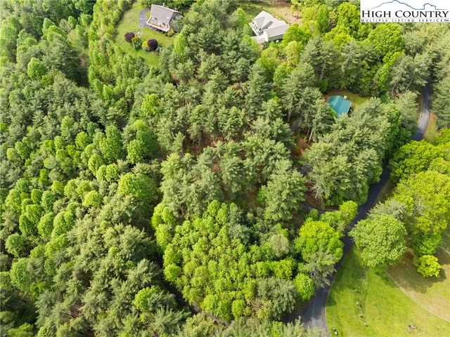a view of a street with a trees