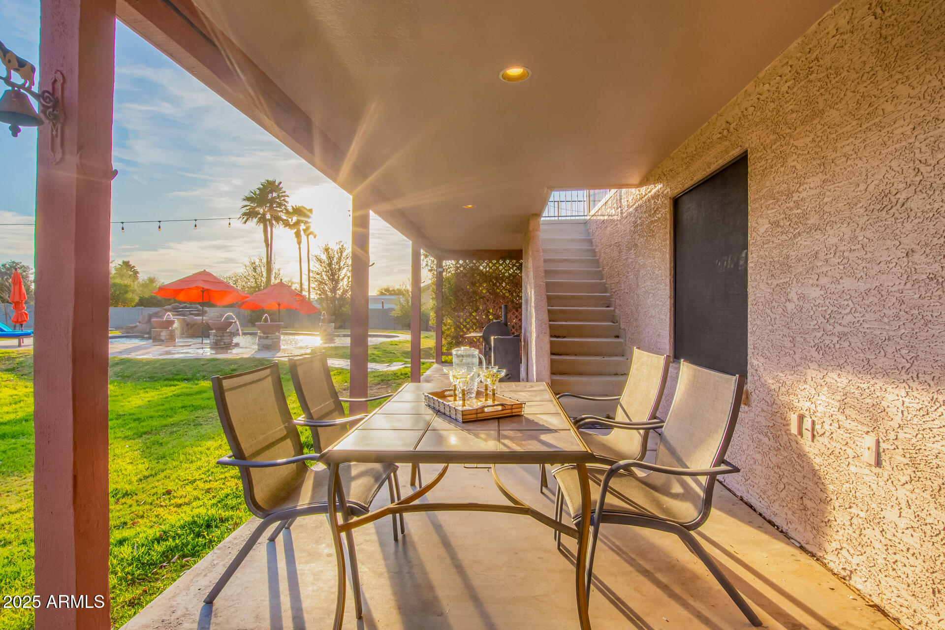 17645 East Stacey Road Queen Creek, AZ 85142 - Photo 88 of 109 a view of an chairs and table in the balcony