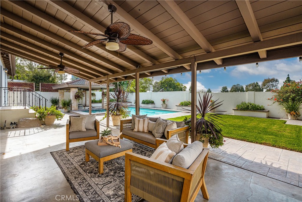 1440 North Harding Street Orange, CA 92867 - Photo 36 of 38 a outdoor living space with furniture and garden view