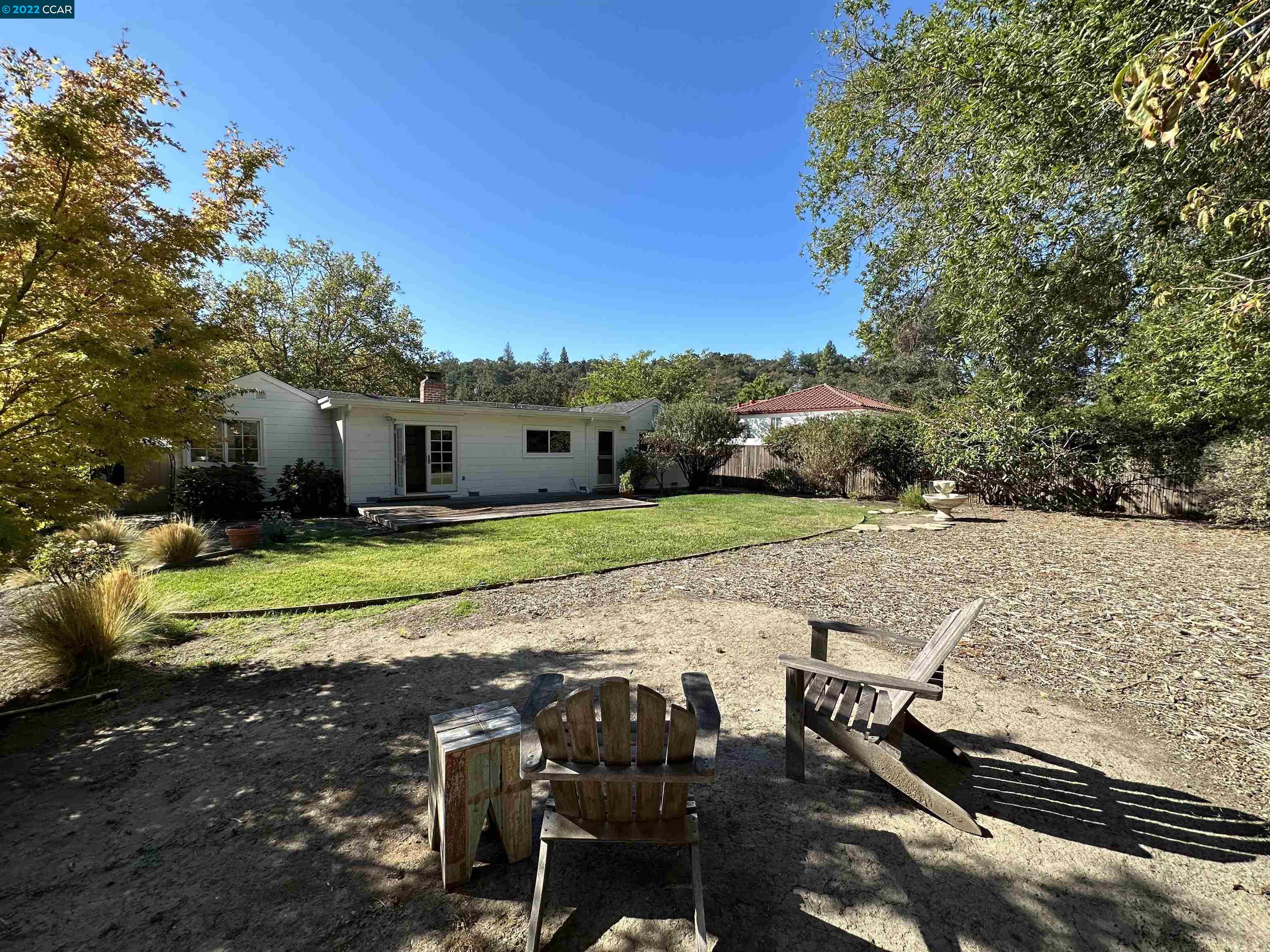 3360 Victoria Avenue Lafayette, CA 94549 - Photo 13 of 20 a view of a house with backyard and sitting area